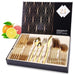 24PCS Gold Tableware Cutlery Dinner Set Knives Forks Spoons Dinnerware Set