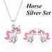 Unicorn Jewelry Sets Cute Earrings Necklaces Women Wedding Party Jewelry Set