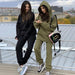Two Piece Set Tracksuit Women's Hooded Sweatshirt & Pants Sportswear