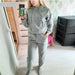 Two Piece Set Tracksuit Women's Hooded Sweatshirt & Pants Sportswear