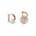 Shiny D Letter Queen Earrings Women Fashion Trendsetter Lady Earrings Jewelry