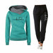 Women Casual Pullovers Hoodies & Elastic Waist Jogger Pants Tracksuit Sets