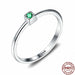 Rainbow Silver Rings Women Wedding Sterling Silver Ring Fine Jewelry