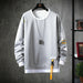 Solid Color Sweatshirt Casual Cotton Sweatshirts For Men