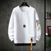 Solid Color Sweatshirt Casual Cotton Sweatshirts For Men