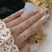 8Pcs/Set Fashion Punk Minimalist Rings Set Women Bohemia Vintage Rings Jewelry