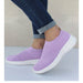 Women Flat Slip On Shoes Lightweight Solid Color Sneakers Summer Flats Shoes