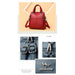 High Quality PU Leather Backpack Women Shoulder Bags Multifunction Travel Backpack
