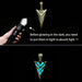 Luminous Pendant Necklace Knight Spear Arrow Glow In The Dark Pike Unisex Necklace Jewelry