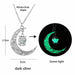 Luminous Pendant Necklace Knight Spear Arrow Glow In The Dark Pike Unisex Necklace Jewelry