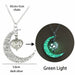 Luminous Pendant Necklace Knight Spear Arrow Glow In The Dark Pike Unisex Necklace Jewelry