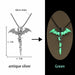 Luminous Pendant Necklace Knight Spear Arrow Glow In The Dark Pike Unisex Necklace Jewelry