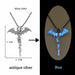 Luminous Pendant Necklace Knight Spear Arrow Glow In The Dark Pike Unisex Necklace Jewelry