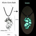 Luminous Pendant Necklace Knight Spear Arrow Glow In The Dark Pike Unisex Necklace Jewelry