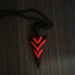 Luminous Pendant Necklace Knight Spear Arrow Glow In The Dark Pike Unisex Necklace Jewelry