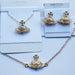 Classic Gorgeous AAAA+ Rhinestone Fashion Jewelry Set Necklace Earrings Bracelet Jewelry