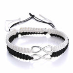 Fashion Couple Bracelets Charm Infinity Bracelets 2Pcs/Set Handmade Bracelet Jewelry