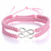 Fashion Couple Bracelets Charm Infinity Bracelets 2Pcs/Set Handmade Bracelet Jewelry