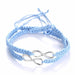 Fashion Couple Bracelets Charm Infinity Bracelets 2Pcs/Set Handmade Bracelet Jewelry