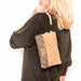 Natural Cork Designer Pattern Women Envelope Clutch Handbags