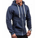 New Men's Hoodies Sweatshirts Zipper Hoodie Solid Color Men Hoody Sweatshirt