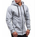New Men's Hoodies Sweatshirts Zipper Hoodie Solid Color Men Hoody Sweatshirt