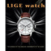 Men Watches LIGE Brand Leather Chronograph Waterproof Sporty Wristwatch