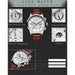 Men Watches LIGE Brand Leather Chronograph Waterproof Sporty Wristwatch