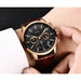 Men Watches LIGE Brand Leather Chronograph Waterproof Sporty Wristwatch