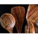 7pcs/set  Teak Natural Wood Utensils Special Nano Skimmer Cooking Tool Set
