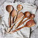 7pcs/set  Teak Natural Wood Utensils Special Nano Skimmer Cooking Tool Set