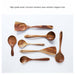 7pcs/set  Teak Natural Wood Utensils Special Nano Skimmer Cooking Tool Set