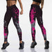 Women High Waist Stretch Spandex Digital Printed Leggings Yoga Pants