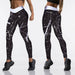 Women High Waist Stretch Spandex Digital Printed Leggings Yoga Pants