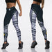 Women High Waist Stretch Spandex Digital Printed Leggings Yoga Pants