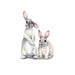 Two Cute Rabbits Wall Sticker Kids Room Removable Wallpaper Home Decor