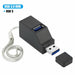 Wireless 3 in 1 USB 3.0 Hub Adapter PC Computer USB 2.0 Charge Hub 3 Ports Splitter