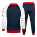 Men Tracksuit Sports Wear Fashion Color Block Jogging Suit Autumn Winter Men Outfits Gym Clothes