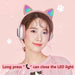LED Light Cute Cat Bluetooth Wireless Headphone Bass Stereo Headset