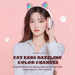 LED Light Cute Cat Bluetooth Wireless Headphone Bass Stereo Headset