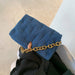 Women Shoulder Bags Denim Quality Thick Metal Chain Shoulder Purses & Handbags