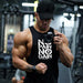 Men's Bodybuilding Hooded Tank Top Cotton Sleeveless Vest Fitness Sportswear