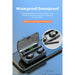 Bluetooth Wireless Earbuds With Mic 2200mAh Sports Waterproof TWS Bluetooth Headphones