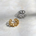 Gold Silver Color Chunky Chain Rings Link Twisted Geometric Adjustable Rings Jewelry