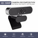 Computer Webcam Built-in Microphone  2MP Full HD 1080P Widescreen Video Accessories