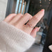 New Fashion Women Micro-inlaid Crystal Zircon Rings Sweet Elegant Flower Ring for Girls