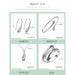 Fashion Jewelry Set 925 Silver Water Drop Necklace Bangles Rings Earrings Set