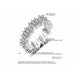 Fashion Luxury Multicolor Charm AAA Cubic Zirconia Wedding Rings Women Jewelry