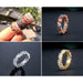Fashion Luxury Multicolor Charm AAA Cubic Zirconia Wedding Rings Women Jewelry