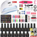 Manicure Nail Set 120W UV LED Lamp Dryer Electric Nail Drill 18/12 PCS Nail Gel Polish Kit